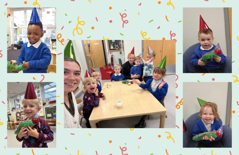 REY – Celebrating the Hungry Caterpillars birthday! 🐛 🎈