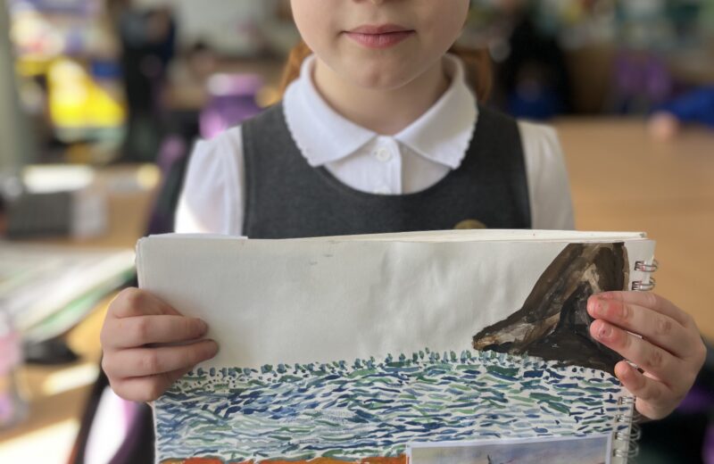 Watercolour beach scapes in Y2