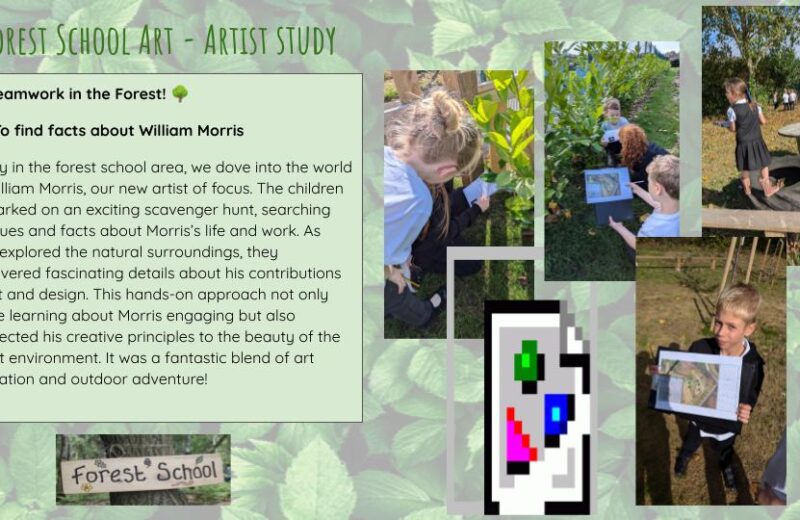 Forest School Y3T – William Morris Artist Study
