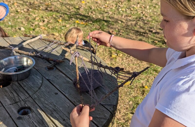 Forest School After school Club – Nature Weaving