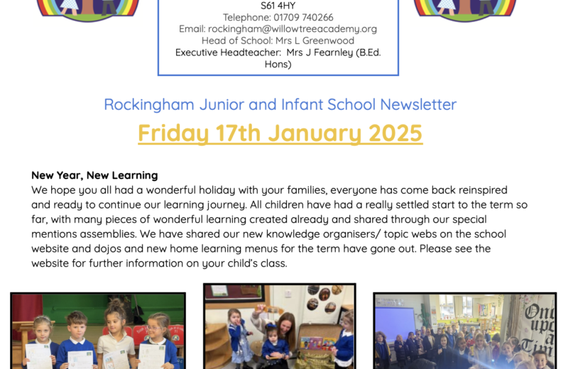 Newsletter 17th January