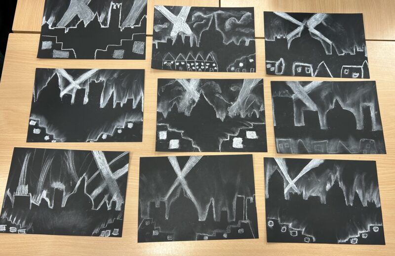 Year 5 Art for our Library Visit
