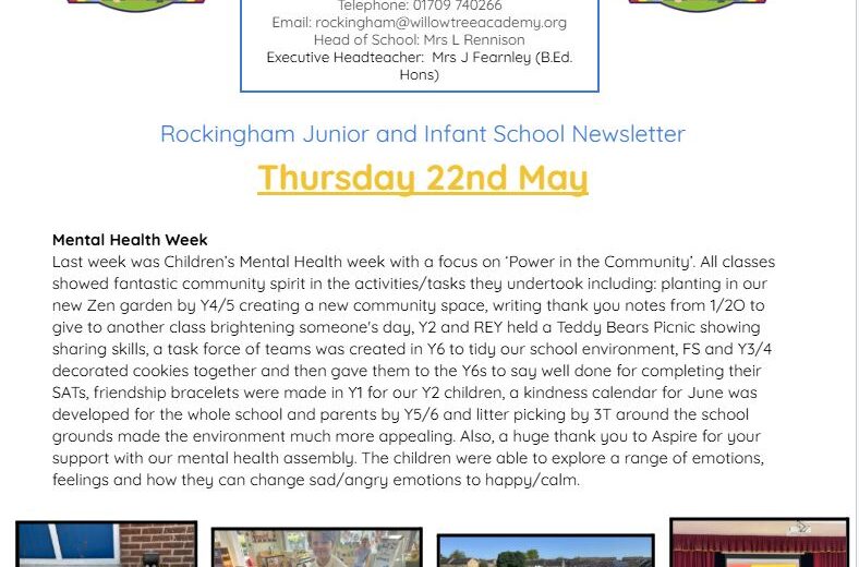 Newsletter 22nd May 2025