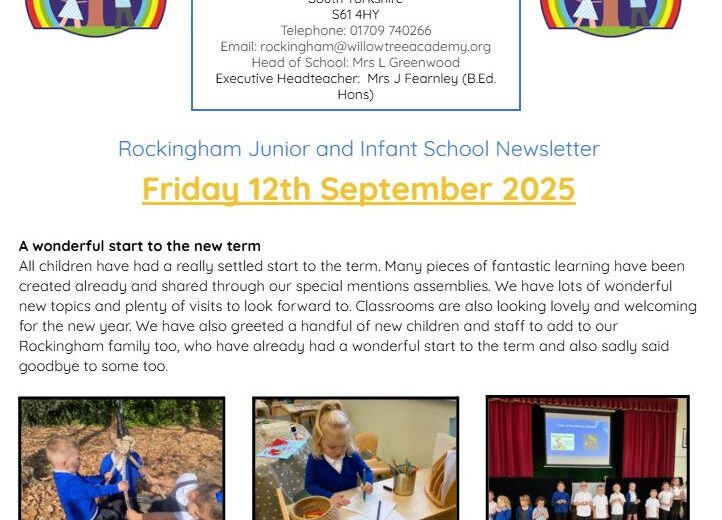 Newsletter 12th September 2025