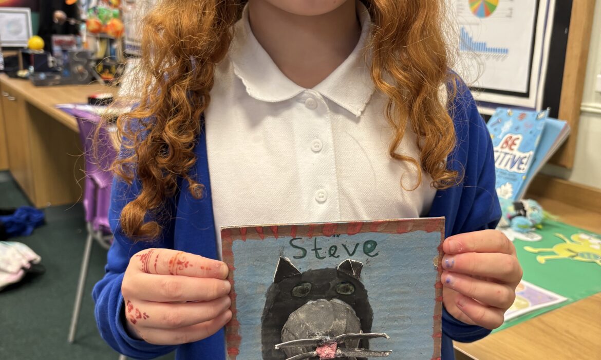 Our finished Art Project at Art club