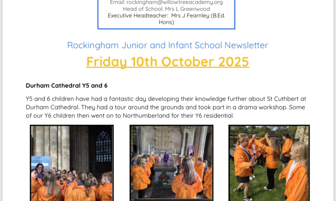 Newsletter 10th of October