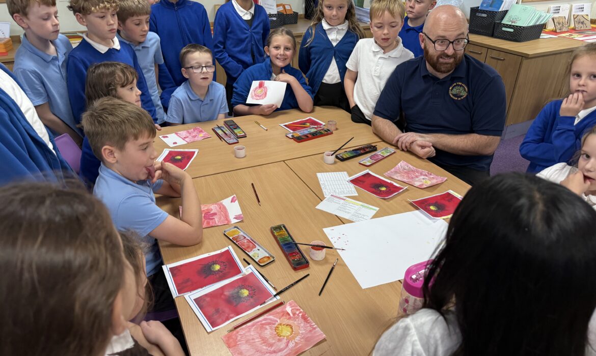 Remembrance Poppies in Y3/4P