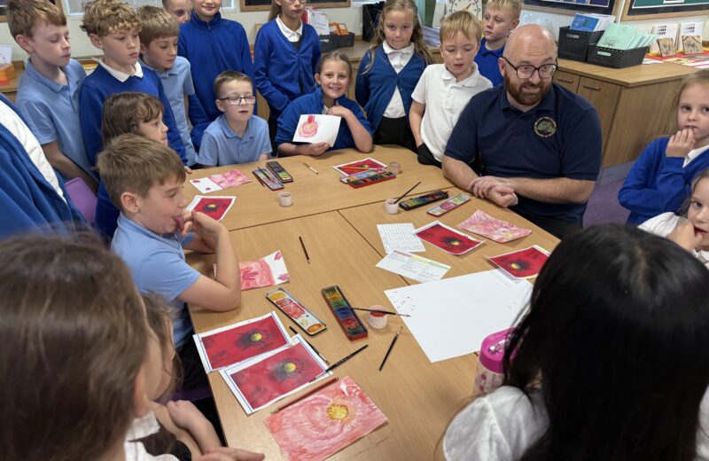 Remembrance Poppies in Y3/4P