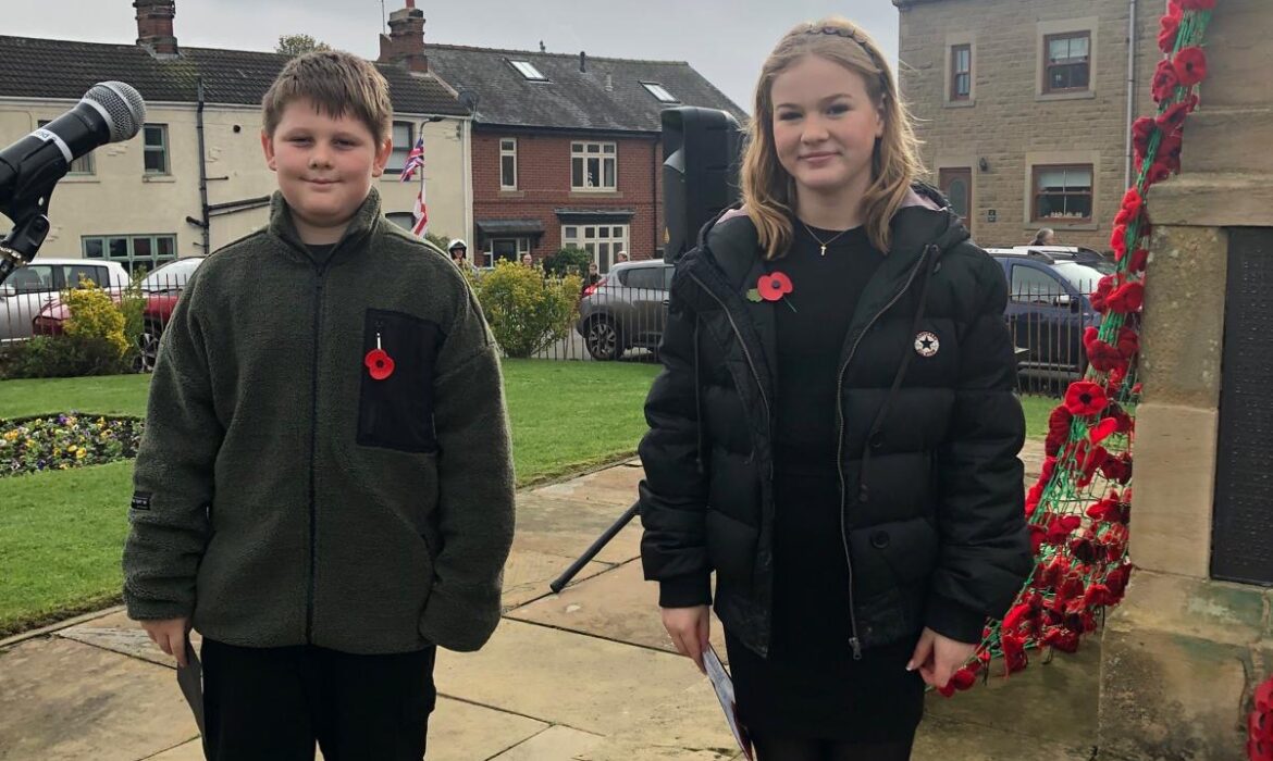 Remembrance Sunday with Tilly and Maxwell