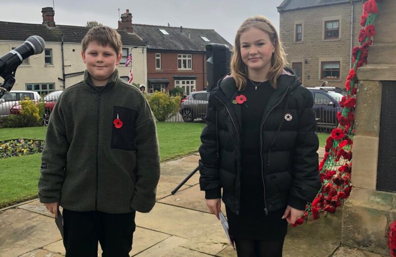 Remembrance Sunday with Tilly and Maxwell