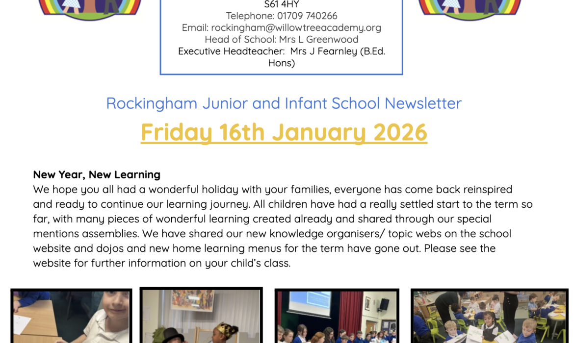 Newsletter 16th January