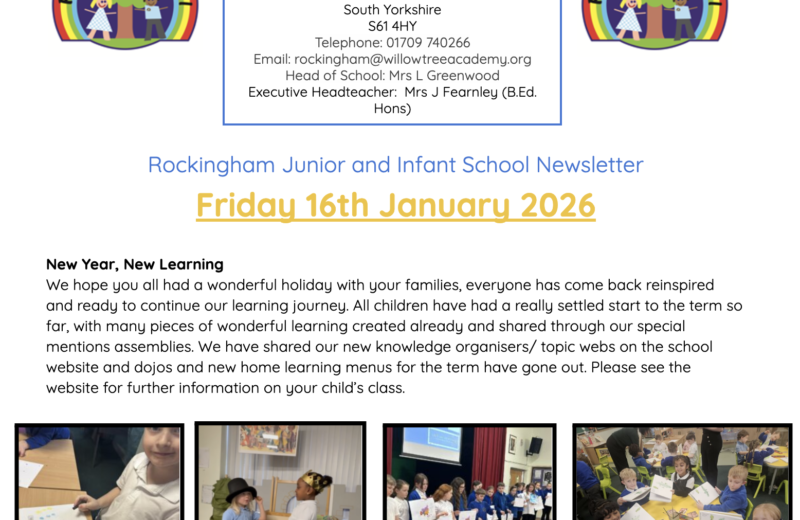 Newsletter 16th January