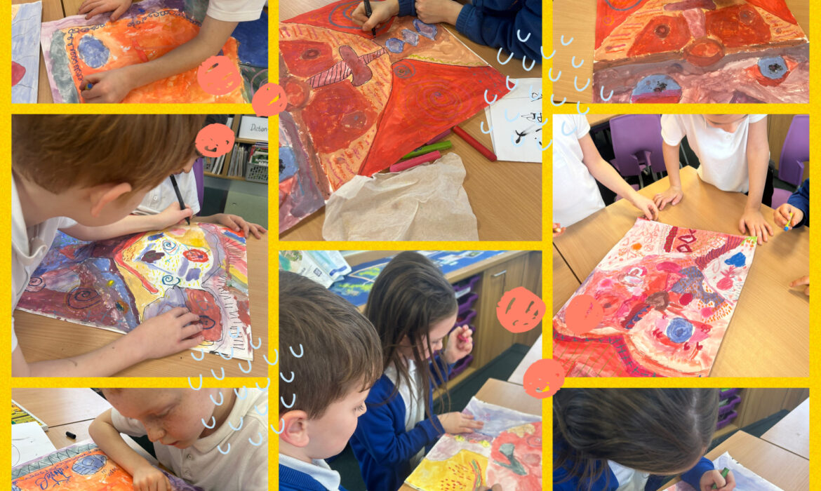 Collaborative Sandra Silberzweig inspired artwork