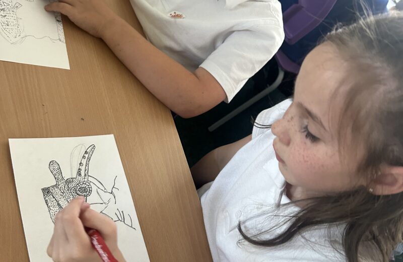3T Using stippling in art