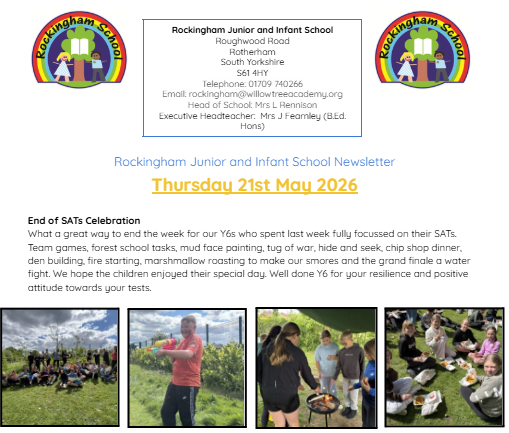Newsletter 21st May