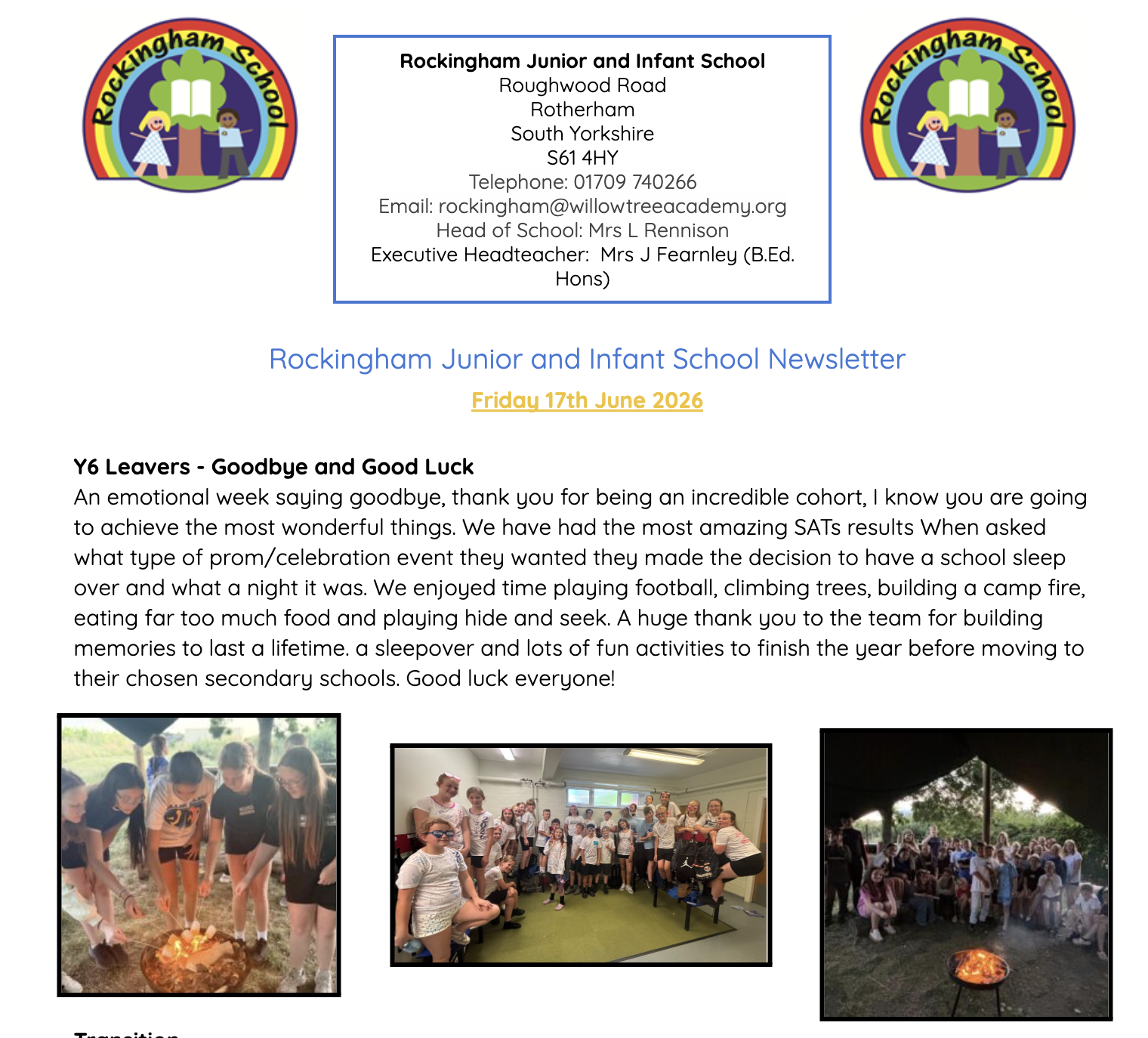 Newsletter 17th July